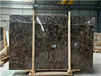 Chinese Dark Emperador Brown Marble Slabs