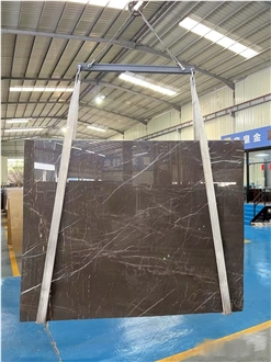 Coffee Mousse Marble Slabs For Interior Using