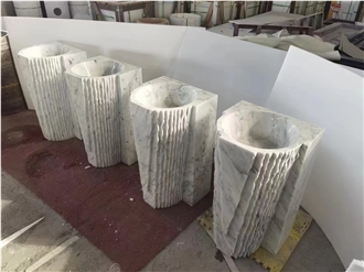 Factory Price Marble Pedestal Basin