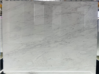 Greece White Ariston Polish Marble Slabs For Interior Using