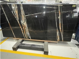 High Quality Noir Aziza Marble Slabs For Nice Design