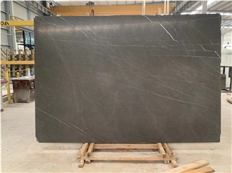 Honed Bulgarian Grey Marble Slab Tiles