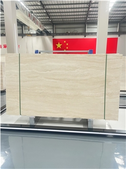 Italy Good Quality Ivory White Travetine Slabs