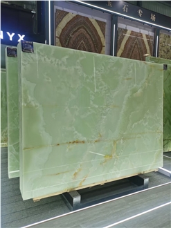 Jade Green Onyx Slabs For Interior Using