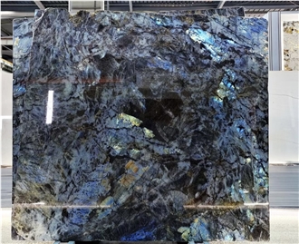 Madagascar Labradorite Blue Granite Slabs For Home Decor