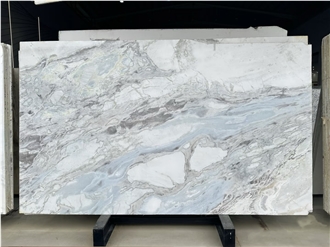 Oyster Blue Marble Dover Blue Fendi Blue Polished Slab Tiles