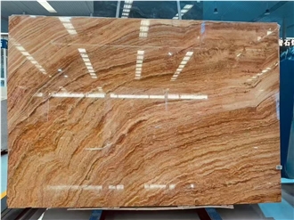 Polished Rainbow Aizanoi Pink Travertine Travertine  Slabs