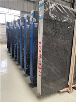 Wyndham Grey Marble Polished Slabs Interior Using