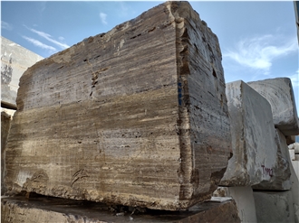 Silver Travertine Blocks