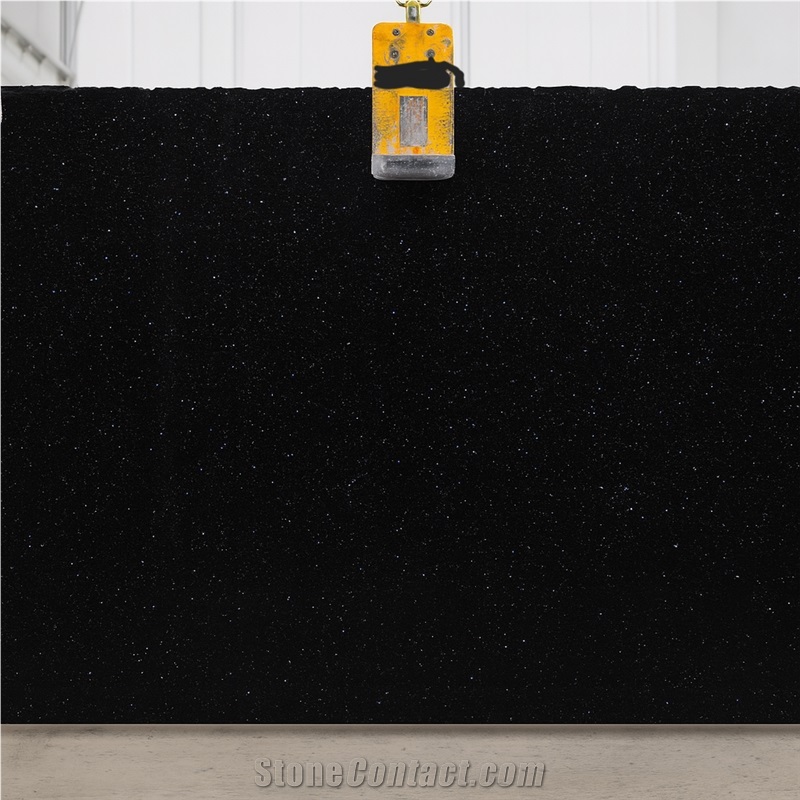 Star Black Granite Slabs from India - StoneContact.com