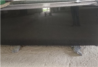 Ash Black Granite Slabs