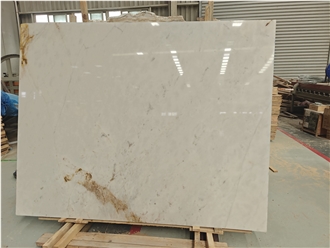 Snow Mountain Golden White Marble Slabs