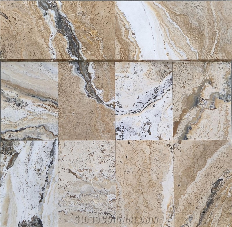 Philadelphia Travertine Cross Cut Tiles