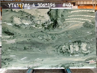 China Xinjiang Victoria Green Marble Slabs