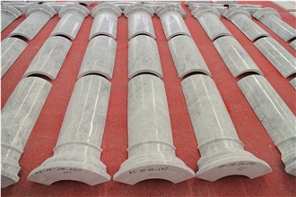 Carrara White Marble Columns