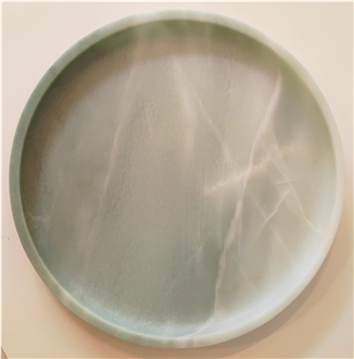 Celadon Green Marble Plate Jewelry Dishes
