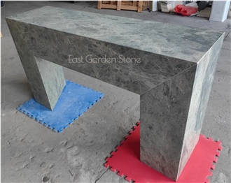 Home Decor Modern Green Marble Console Table