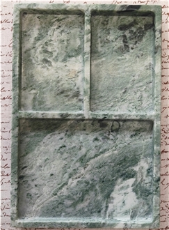 Shangri La Jade Green Marble Jewelry Dishes