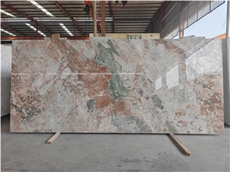 Four Seasons Pink Luxury Marble Slabs For Home Decoration