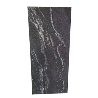 China Black Granite Slabs With White Veins