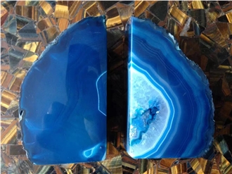 Colorful Agate Bookend