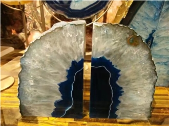 YUANDA Colorful Agate Bookend – Premium Home Decor