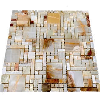 YUANDA Colorful Onyx Natural Osaic Tiles