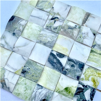 YUANDA Natural Stone Basket Weave Mosaic Tiles