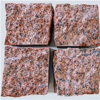 YUANDA Red Premium Nature Granite Cobblestone