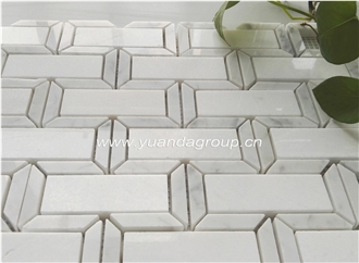 YUANDA White Marble Mosaic Pattern Tiles