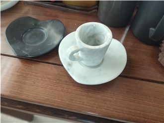 YUANDA White Marble Tea Set & Coffee Cups – Stone Tableware YUANDA White Marble Tea Set & Coffee Cups – Stone Tableware