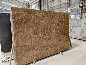 Crystal Light Coffee Brown Marble Slab Tiles