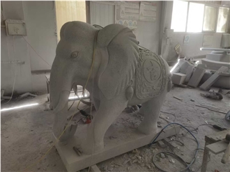 G603 Granite Elephant Sculpture
