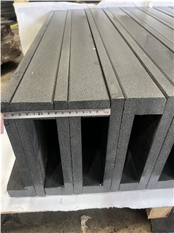 Hainan Black Basalt Pool Coping Tiles