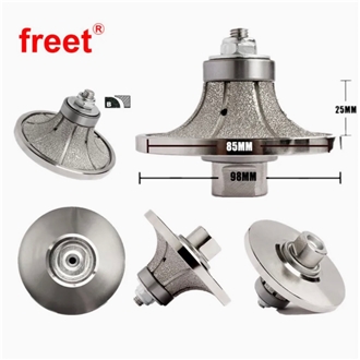 Vacuum Brazed Diamond Router Bits Hand Profile Wheels