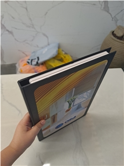 Double - Fold Plastic Sample Brochure
