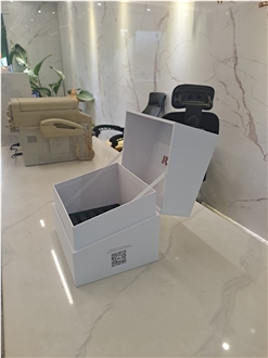 EVA - Lined White Flip - Open Stone Display Case