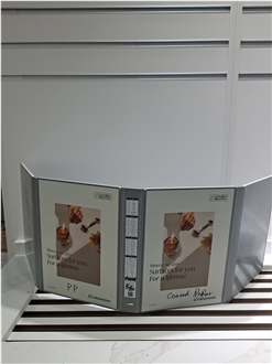 Foldable Multi-Panel Tiered Sample Display Album