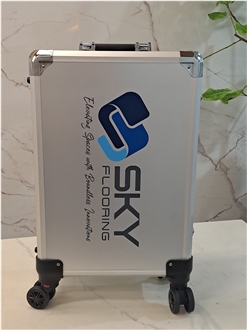 Rolling Sample Display Aluminum Case