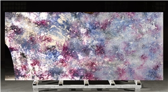 Elegant Translucent Quartz Slabs For Wall Cladding