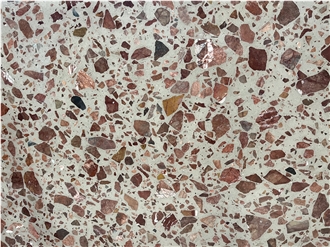 Alpine Red Terrazzo Floor Tiles