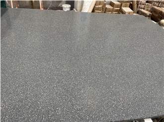 Grey Terrazzo Slabs With Beige And White Aggregates