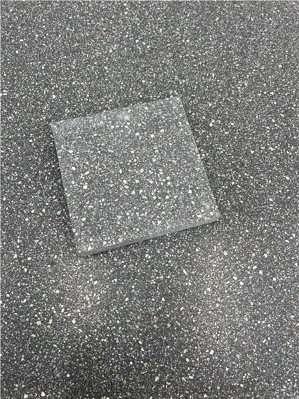 Sesame Grey Aggregates Terrazzo Floor Tiles