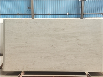 TRAVERTINO CREAMY White Polished 15Mm Solid Surface Slabs