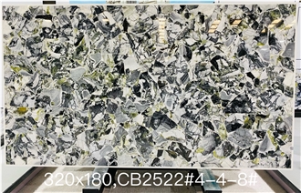 China Ice Green Marble Semiprecious Stone Slabs