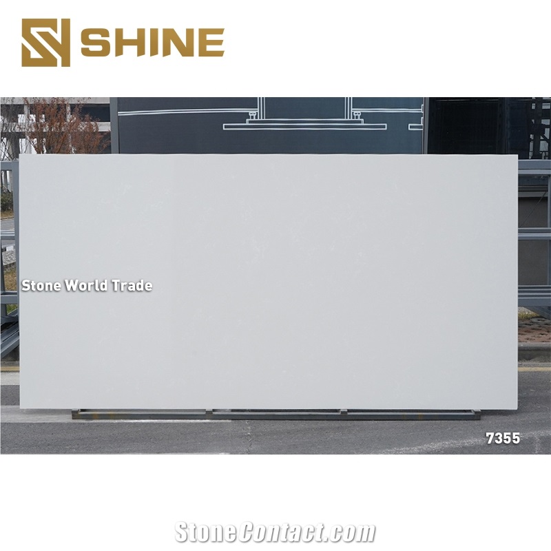 Solid White Quartz Slabs