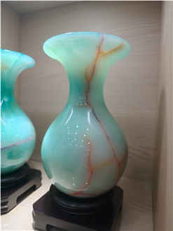 Blue Onyx Vase Home Decorative Vase