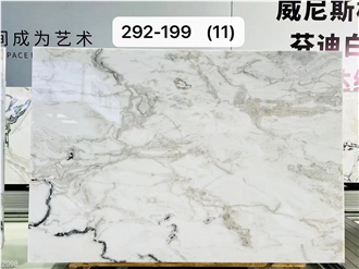 Dover White Marble Slabs, Oyster Fendi White Marble Slabs