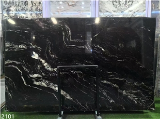 Nebula Granite Slabs Black Cosmic Universe  Stone Tile