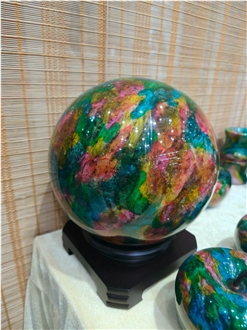 Taiwanese Flower Rainbow Jade Bowl Home Decor Products